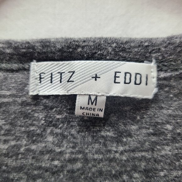 Fitz + Eddie Short Sleeve Tee, Lace Up Shoulders, Medium - Picture 2 of 12
